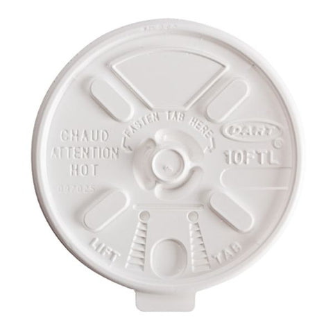 Lift-Lock Domed Lids 12oz/16oz White 1000pk