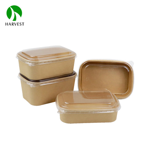 Rectangular Kraft Bowl Lid 300pk