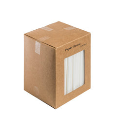 White Paper Straws 5.5" - 250 Pack