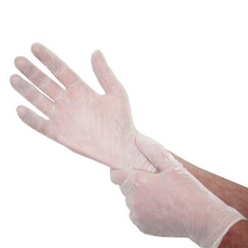 Vinyl Gloves Clear 100pk - Large