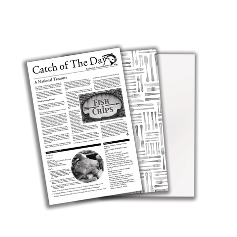 Catch of the Day Greaseproof Paper 10 x 17" - Pack 1