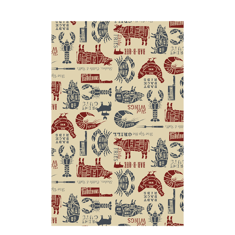 Diner Presentation Paper 10 x 17" (25.5 x 43cm) - Pack 1