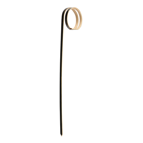 Bamboo Black Loop Skewer 4.75" (12cm) - Pack 1