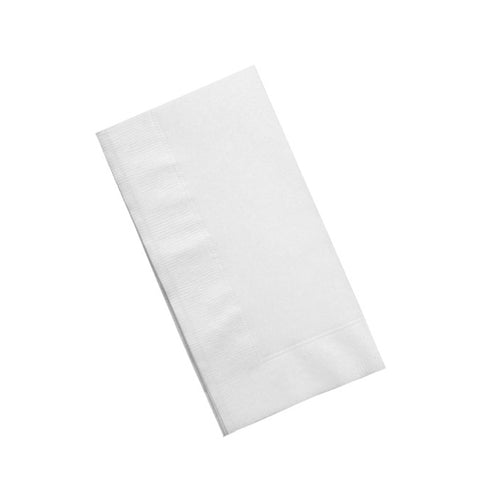 Napkins White 40cm 2ply - 2000 Pack - 8 Fold