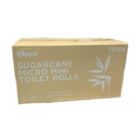 Sugarcane Micro Toilet Tissue Rolls – Case Of 24 (Versatwin)