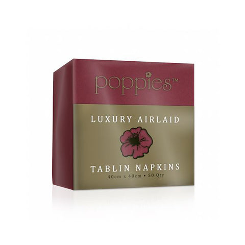 Airlaid Napkins Burgandy 500pk - 4 Fold