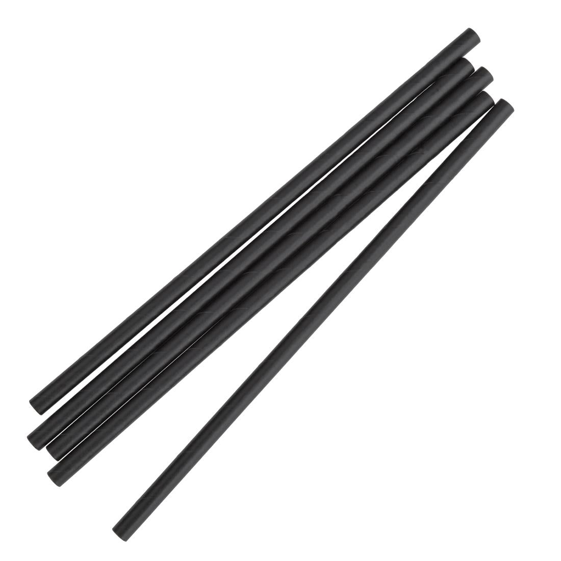 Black Paper Straw 8" - 250 Pack