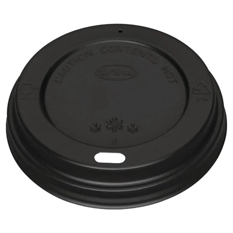 Black Takeaway Cup Sip Lids  8oz 1000pk