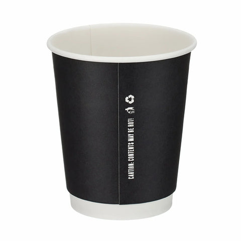 8oz Matt Double Wall Cup Black 500pk