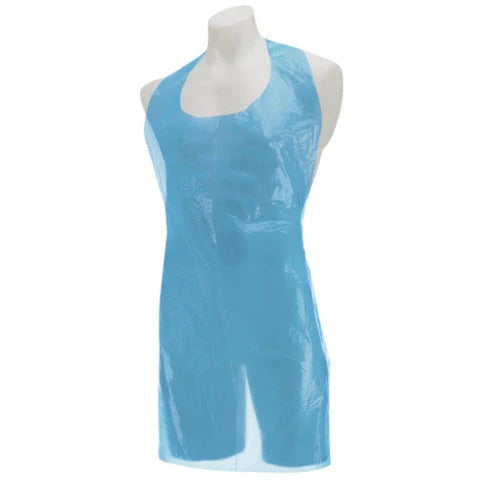 Disposable Blue Bib Aprons Flat Pack 1000pk