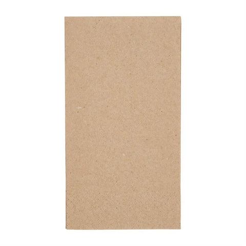 Napkins Recycled Unbleached 40cm 2ply - 2000 Pack - 8 Fold