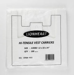 Lionheart Heavy Duty Vest Carrier Bag 1000pk