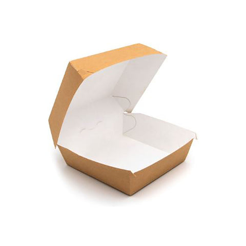 Standard Kraft Clamshell Burger Box Recyclable 250pk