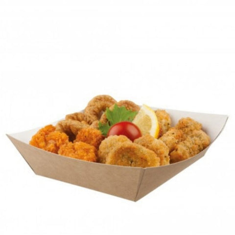 Compostable Kraft Food Trays Large 250pk