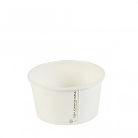 White Compostable Soup Container 16oz 500pk