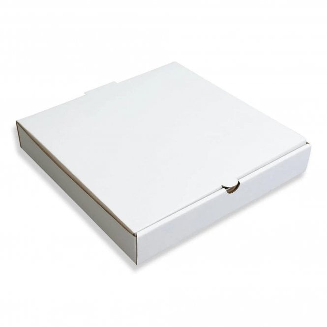 9 inch white pizza boxes from Tiki Packaging