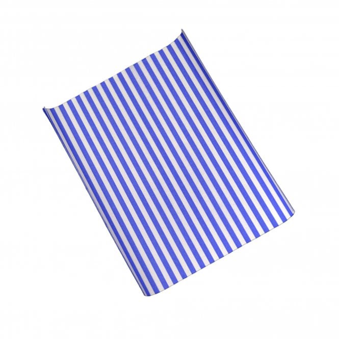 Greaseproof Burger Wrap Blue Stripe 1000pk