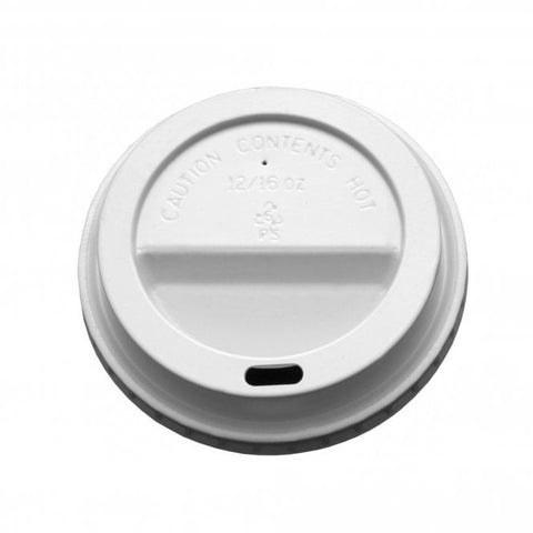 White Takeaway Cup Lids 8oz x 1000pk